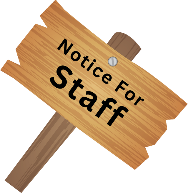 Notice For Staff